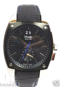 【送料無料】腕時計　ウォッチ　レディースステンレススチールブレスレットウォッチmisaki seores reloj pulsera de acero inoxidable cuero negro qcrwmc 98m6 preis reduce
