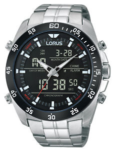 【送料無料】腕時計　ウォッチ　クロノグラフクロノアラームlorus reloj hombre crongrafo chrono rw611ax9