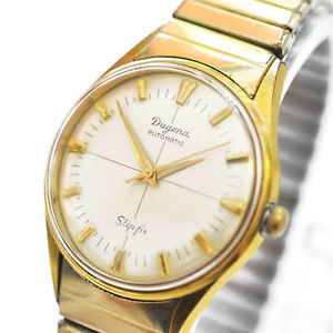 【送料無料】腕時計 ウォッチ オリジナルビンテージスリップクロックマンゴールドvintage original dugena slipfix reloj pulsera reloj hombre automatic dorado