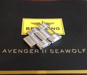 【送料無料】腕時計　ウォッチ　マットステンレススチールブライトリングリンクdos vnculos de breitling genuino 20mm en acero inoxidable mate avenger ii seawolf