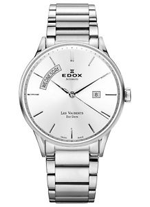 【送料無料】腕時計　ウォッチ　レクロックガラスアインedox les vauberts day date reloj hombre automtico fondo de cristal 83011 3b ain｜hokushin