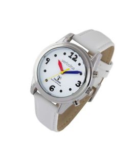 【送料無料】腕時計　ウォッチ　ホワイトレザーベルトコントロールラジオmejor mujeres rnib highview radio control hablando reloj con correa de cuero blanco｜hokushin
