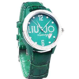 【送料無料】腕時計　ウォッチ　リュジョペレグリーンロゴliu jo orologio polso femminile colortime tlj008 pelle verde brillatini logo 17,745円