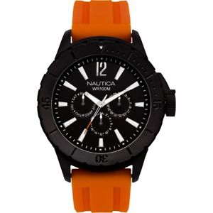 【送料無料】腕時計　ウォッチ　シリコーンスポーツカサグランデヌオーヴォnautica orologio maschile a17595g silicone arancione sport cassa grande nuovo