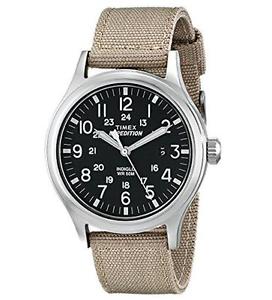 【送料無料】腕時計　ウォッチ　ナイロンストラップベージュスカウトバックルカバーreloj de pulsera timex t49962 hebilla de cierre expedicin scout con correa de nylon color beige