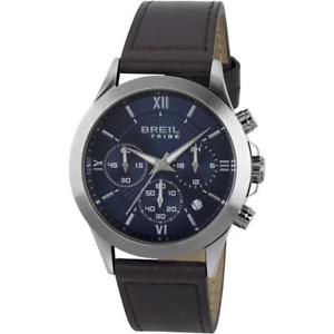 【送料無料】腕時計　ウォッチ　クロノペレブルorologio uomo breil tribe choice ew0333 chrono pelle marrone blu 50mt
