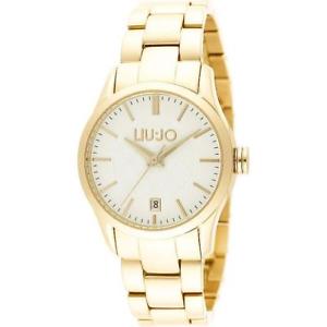 【送料無料】腕時計　ウォッチ　ラグジュアリーリュジョドナテスゴールドビアンコorologio donna liu jo luxury tess tlj886 bracciale acciaio gold dorato bianco｜hokushin