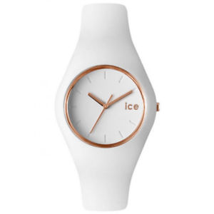 【送料無料】腕時計　ウォッチ　グラムアイスシリコンアナログice watch iceglamwhite roseoro small iceglwrgss14 analogico silicona blanca