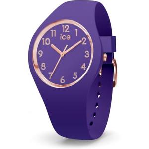 【送料無料】腕時計　ウォッチ　アラームシリコンパープルゴールドローズサブメートルreloj ice watch glam ic015695 silicona purple gold rose small 34mm sub 100mt