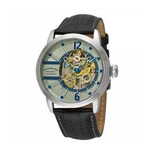 【送料無料】腕時計　ウォッチ　ミリブラックカーフレザークラシックsthurling prspero clsico para hombre 44mm automtico negro cuero de ternero｜hokushin
