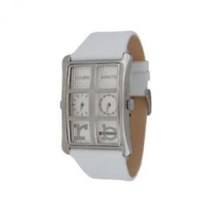 【送料無料】腕時計　ウォッチ　アラームレディホワイトレザーreloj mujer roccobarocco hour minute hm223 cuero blanco rb lady｜hokushin