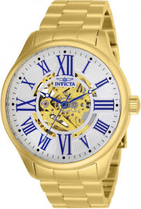 【送料無料】腕時計　ウォッチ　オブジェアラームステンレススチールinvicta hombres objet darte automtico color dorado reloj acero inoxidable｜hokushin