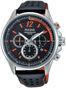 【送料無料】腕時計 ウォッチ ベルトプレスクロノグラフpt3543x1 nuevo pulsar de caballero crongrafo reloj pulsera con correa cuero