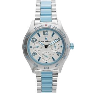 【送料無料】腕時計　ウォッチ　ナポリカサシルバーアッズーロorologio multifunzione uomo ssc napoli cnl 100sm cassa acciaio silver azzurro｜hokushin