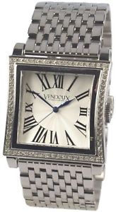 【送料無料】腕時計　ウォッチ　アラームスワロフスキースチールローマウォッチreloj vendoux mujer acero swarovski ms11955 womens steel roman watch 3 atm