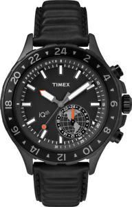 【送料無料】腕時計　ウォッチ　メンズtw2r39900 timex para hombre iq mueva mltiples tiempo de cuero negro｜hokushin