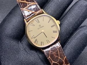 【送料無料】腕時計 ウォッチ ヴィンテージアラームハンドマニュアルワインディングnos nuevo cyma vintage watch reloj 31,7mm hand manual winding