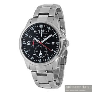 【送料無料】腕時計　ウォッチ　オリバーアラームステンレススチールストラップｍウォッチクロノグラフs oliver reloj seores chronograph reloj pulsera de acero inoxidable resistente al agua 10