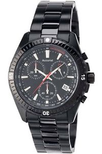 【送料無料】腕時計　ウォッチ　クロノグラフブラックウォッチaccurist reloj con crongrafo negro para hombremb793b｜hokushin