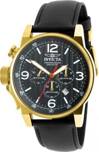 【送料無料】腕時計　ウォッチ　マンブラックレザーストラップnuevo hombre invicta 20135 iforce reloj con correa de cuero negro