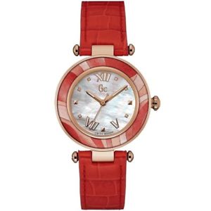 【送料無料】腕時計　ウォッチ　コレクションウォッチレザーguess collection reloj mujer y12006l1 gc ladychic reloj pulsera de cuero nuevo｜hokushin