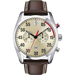 【送料無料】腕時計　ウォッチ　アラームクロノグラフフェラーリレザーストラップreloj crongrafo ferrari para hombre d50, correa de cuero, 0830174 gran regalo｜hokushin 24,805円