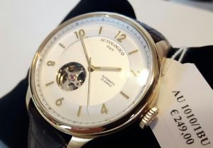 【送料無料】腕時計　ウォッチ　オートマチックスケルトンゴールドorologio uomo meccanico automatico,21 jewels,autologico,skeleton,40 mm,pvd oro