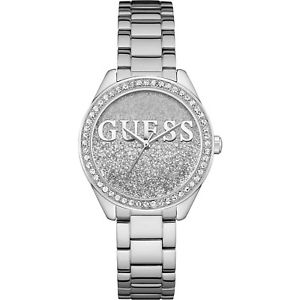 【送料無料】腕時計　ウォッチ　シルバーorologio guess glitter girl w0987l1 watch acciaio donna zirconi 32 mm silver
