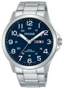 【送料無料】腕時計　ウォッチ　プレスステンレススチールブレスレットpulsar brazalete de acero inoxidable para hombre pj6095x1 relojes