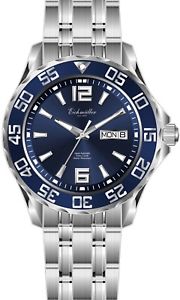 【送料無料】腕時計　ウォッチ　ウォッチマンeichmller automatik 21 jewels fondo de cristal da 10atm amp; fecha azul reloj hombre 345102