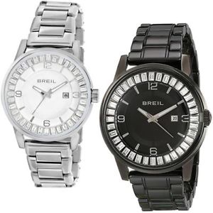 【送料無料】腕時計　ウォッチ　テンポバゲットセラミックスリリースorologio solo tempo donna breil acciaio ghiera cristalli baguette ceramica data