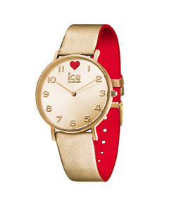 【送料無料】腕時計 ウォッチ ゴールドスモールレザーアナログice watch hielo love  2017  city oro  small 013376 anlogo cuero gol