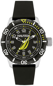 【送料無料】腕時計　ウォッチ　アラームクラスナイゴムreloj hombre nautica nsr100 jclass nai08513g de goma negro
