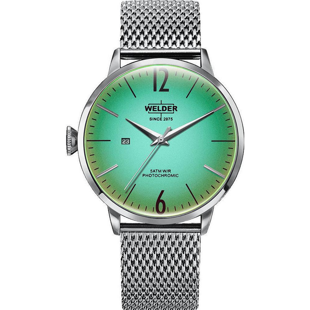【送料無料】腕時計 ウォッチ ケースクォーツステンレススチールブレスレットsoldador breezy 45mm pulsera de acero inoxidable para hombre de cuarzo reloj con cuadrante verde y e