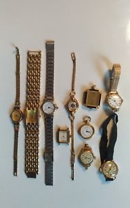 【送料無料】腕時計　ウォッチ　ロットプラークビンテージlot 10 montres femme vintage en plaqu or acier｜hokushin