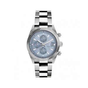 【送料無料】腕時計　ウォッチ　クロノサブメートルorologio uomo lorenz ginevra 030094dd chrono bracciale acciaio celeste sub 100mt