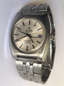 【送料無料】腕時計 ウォッチ ビンテージカレンダースイスreloj vintage cyma by synchron conquistador automatic calendario swiss made