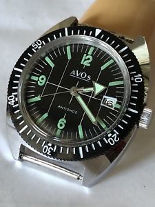 【送料無料】腕時計　ウォッチ　ダイバースキューバビンテージdiver scuba vintage avos carica manuale