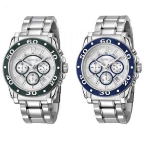 【貨物輸送無料】ウオッチ ご覧なさる アルミニウムクロノブルバードサブorologio uomo breil manta alu chrono verde blu bracciale alluminio sub 100mt dd