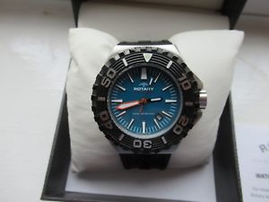 【貨物輸送無料】ウオッチ ご覧なさる ロータリプロフェッショナルダイバーrotary aquaspeed buzos profesionales 300m ags00056w05 con caja en azul como nuevo