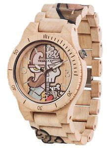 【貨物輸送無料】ウオッチ ご覧なさる αベージュウォッチorologio インチ legno wewood  alpha woop misterphil beige wood watch
