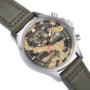 【貨物輸送無料】ウオッチ ご覧なさる アラームクロノグラフカムフラージュカムフラージュクロノreloj hombre avi8,crongrafo militar,aviator,camuflaje,camuflaje,chrono,299