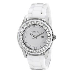 【貨物輸送無料】ウオッチ ご覧なさる テンポカサスワロフスキーorologio solo tempo donna breil tw1155 cassa acciaio ghiera swarovski datario