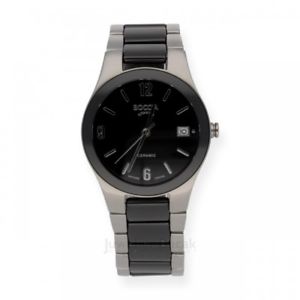 【貨物輸送無料】ウオッチ ご覧なさる 陶器チタンboccia seora reloj pulsera de titanio con cermica 318902 139