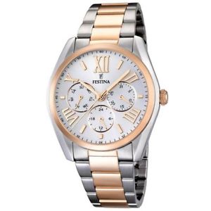 【貨物輸送無料】ウオッチ ご覧なさる シルバーローズゴールドスチールリリースorologio multifunzione uomo festina f167513 acciaio silver oro rosa steel data