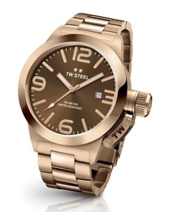 【貨物輸送無料】ウオッチ ご覧なさる スチールピンクゴールドクロックtw steel cb191 hombre oro rosado 45粍 canteen reloj  2 aos de garanta