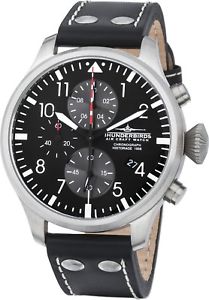 【貨物輸送無料】ウオッチ ご覧なさる パイロットクロノグラフアラームthunderbirds historage 1956 aviador crongrafo fecha piloto reloj hombre tb107401