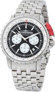 【送料無料】腕時計　ウォッチ　スチールクロノグラフアラームthunderbirds fighting steel pro aviador crongrafo gmt date reloj hombre tb105201｜hokushin