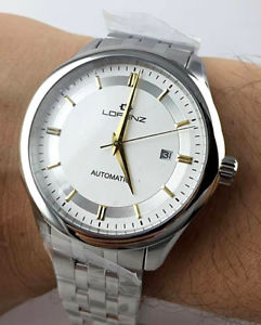 【送料無料】腕時計 ウォッチ ウォッチorologio lorenz automatico 21 jewels myota watch 43mm acciaio uomo meccanico|hokushin