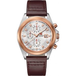 【送料無料】腕時計 ウォッチ クロノグラフスイスベネットトーンnuevo anuncioreloj crongrafo swiss military hanowa bennett sm33786aeu para hombre dos tonos|hokushin